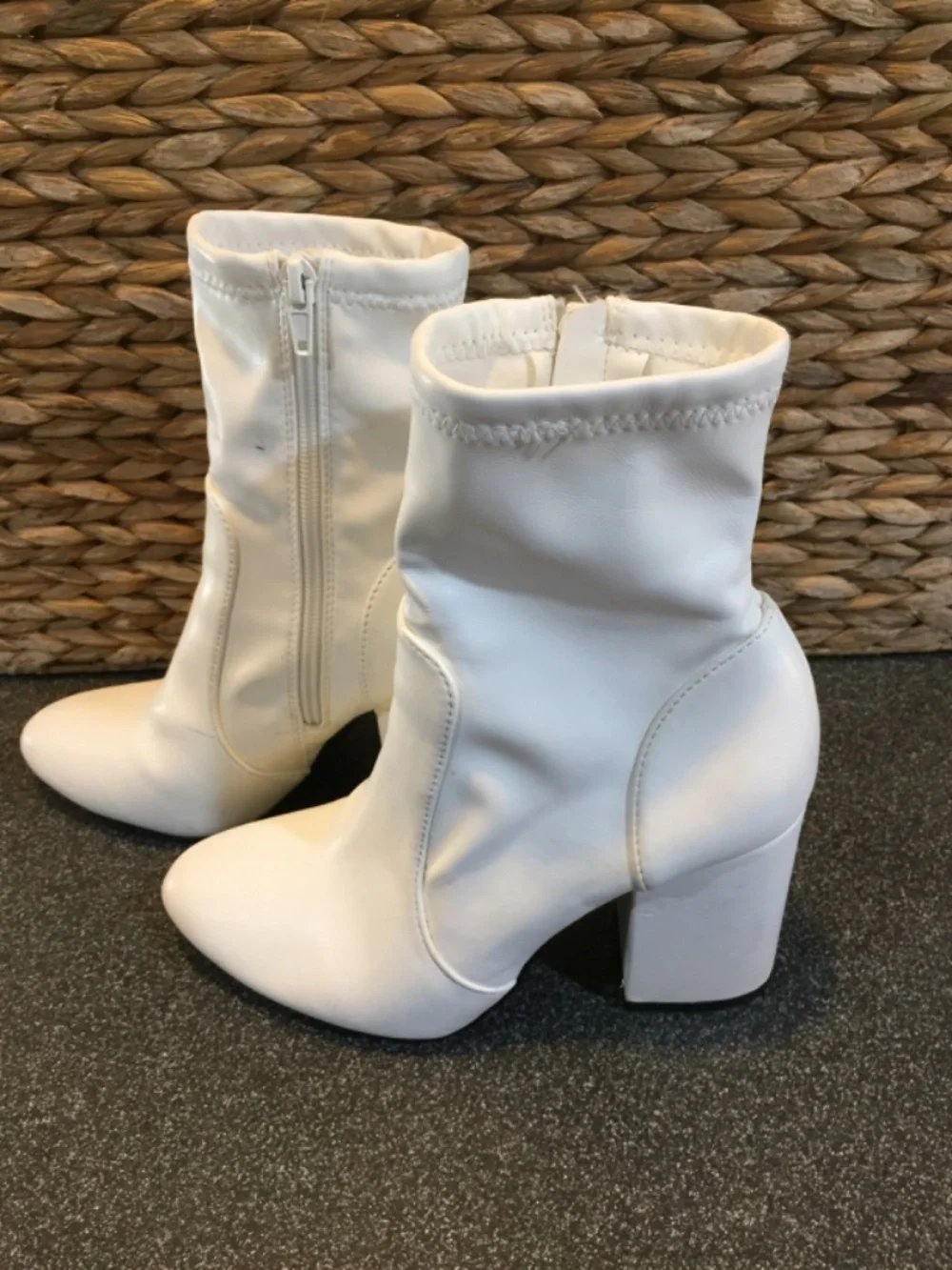 Madden Girl White Ankle Ranger Booties